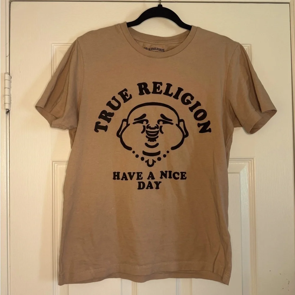 True Religion Tan Graphic T-Shirt